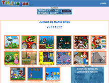 Tablet Screenshot of mariobros.trijuegos.com