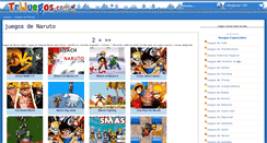 Desktop Screenshot of naruto.trijuegos.com