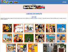 Tablet Screenshot of naruto.trijuegos.com
